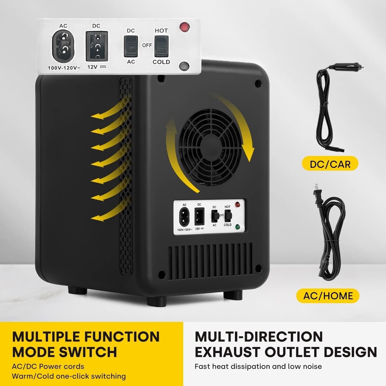 Enventor 4L Portable Mini Fridge for Skincare, Food, Office, Bedroom, and Travel