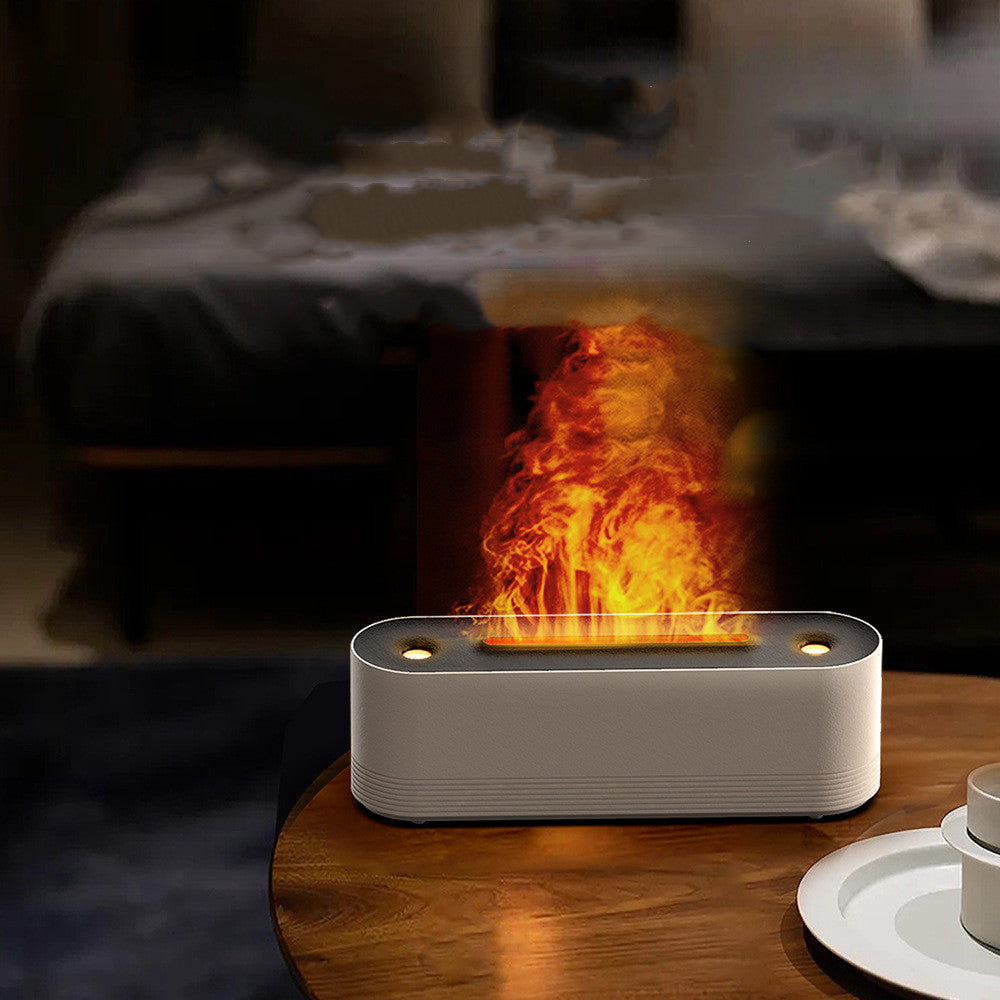 Flame Aroma Diffuser & Humidifier — 7-Color LED, Cool Mist, Ultrasonic | Home & Office Decor