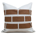 DecorBites™ Italian Light Luxury Brown Cushion Cover for Sophisticated Home Decor.