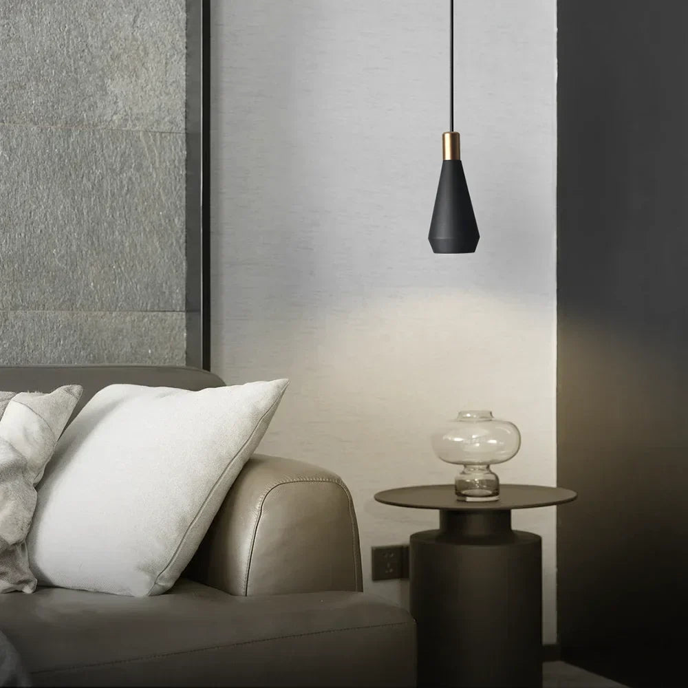 DecorBites™ Black Metal LED Luxury Pendant Chandelier for Modern Home Décor