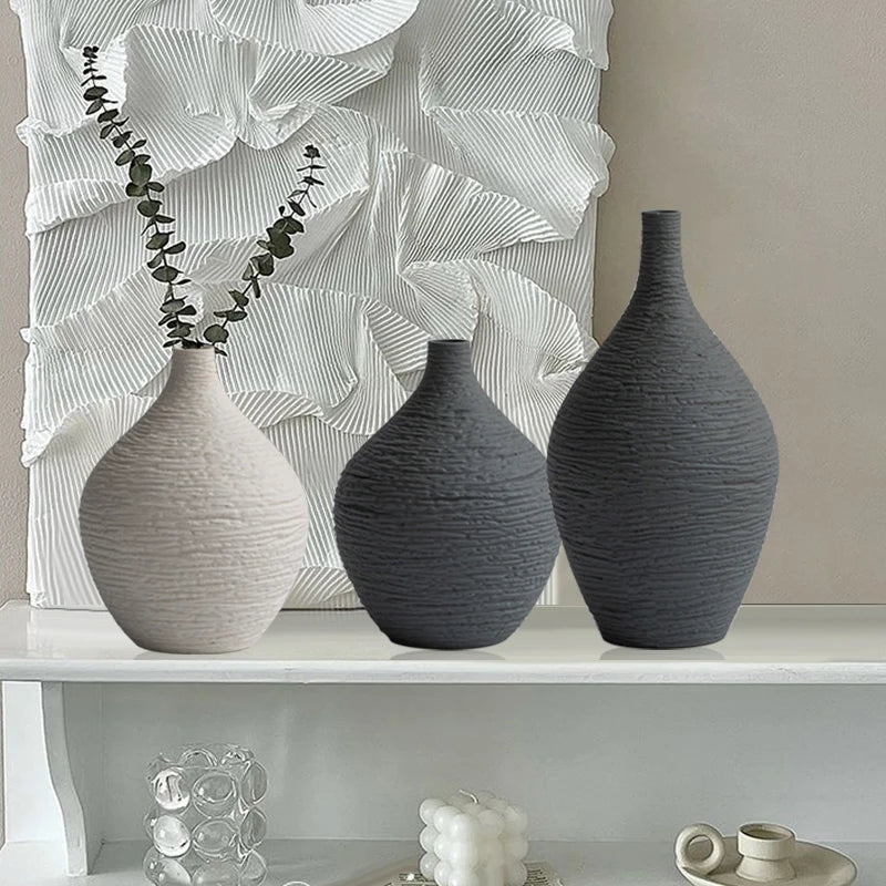DecorBites™ Nordic Luxury Ceramic Vase for Home Décor