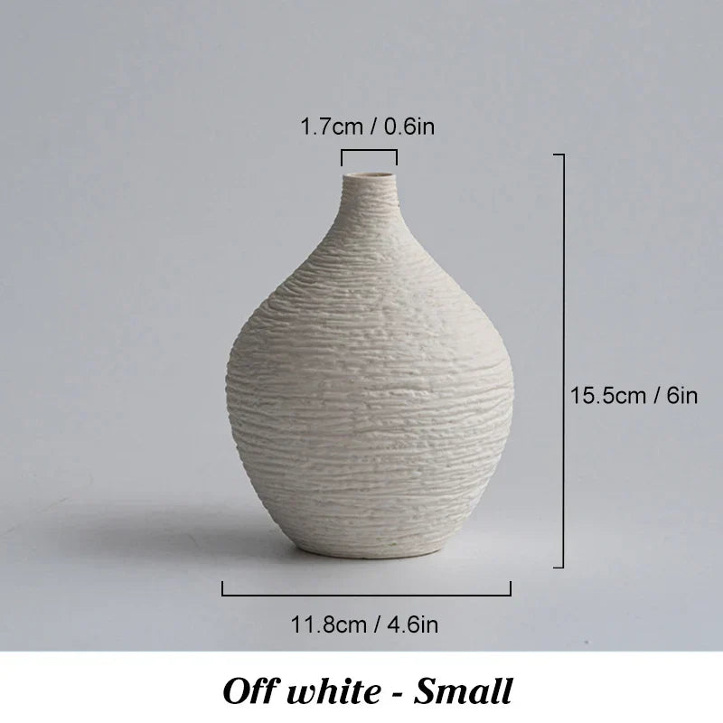 DecorBites™ Nordic Luxury Ceramic Vase for Home Décor