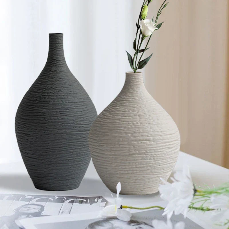 DecorBites™ Nordic Luxury Ceramic Vase for Home Décor