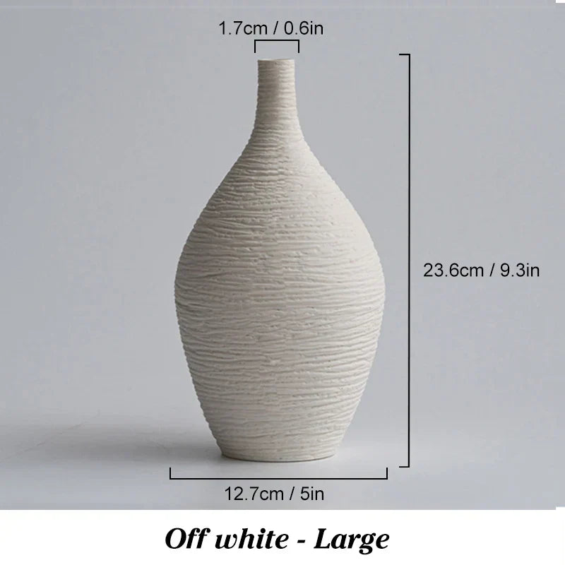 DecorBites™ Nordic Luxury Ceramic Vase for Home Décor