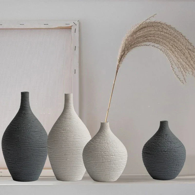 DecorBites™ Nordic Luxury Ceramic Vase for Home Décor
