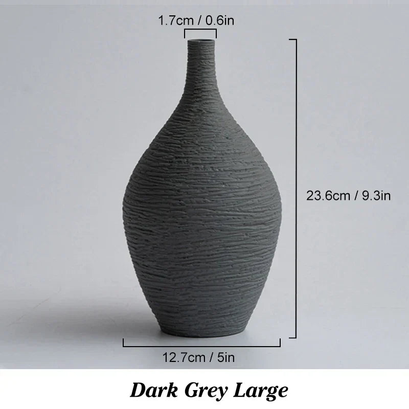 DecorBites™ Nordic Luxury Ceramic Vase for Home Décor