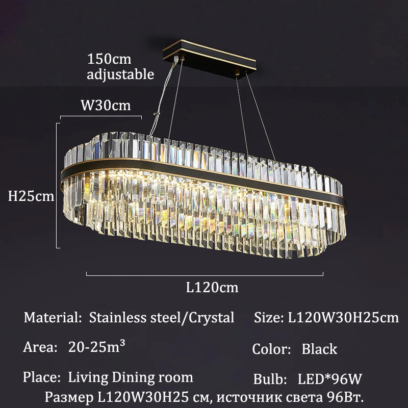 DecorBites™ Luxury LED Crystal Chandelier for Home Decor