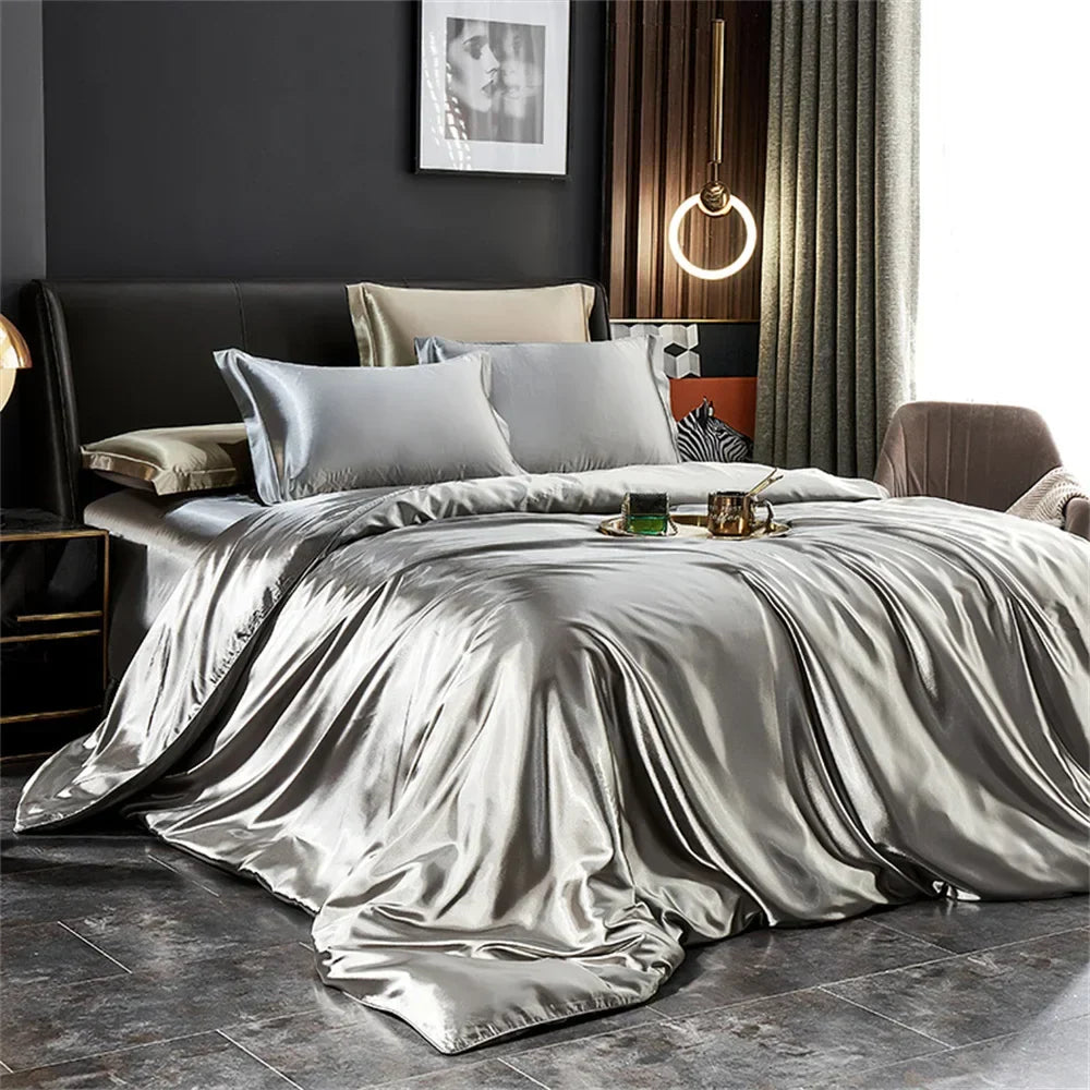 DecorBites™ Silk Bedding Set - Luxury Satin Sheets