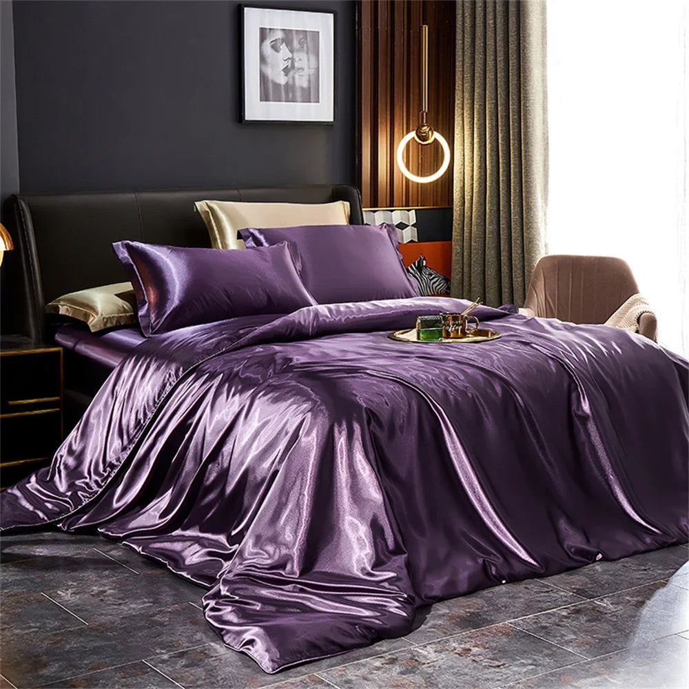 DecorBites™ Silk Bedding Set - Luxury Satin Sheets