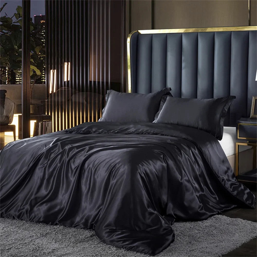 DecorBites™ Silk Bedding Set - Luxury Satin Sheets