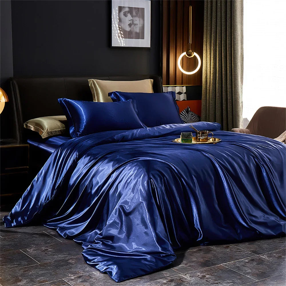 DecorBites™ Silk Bedding Set - Luxury Satin Sheets
