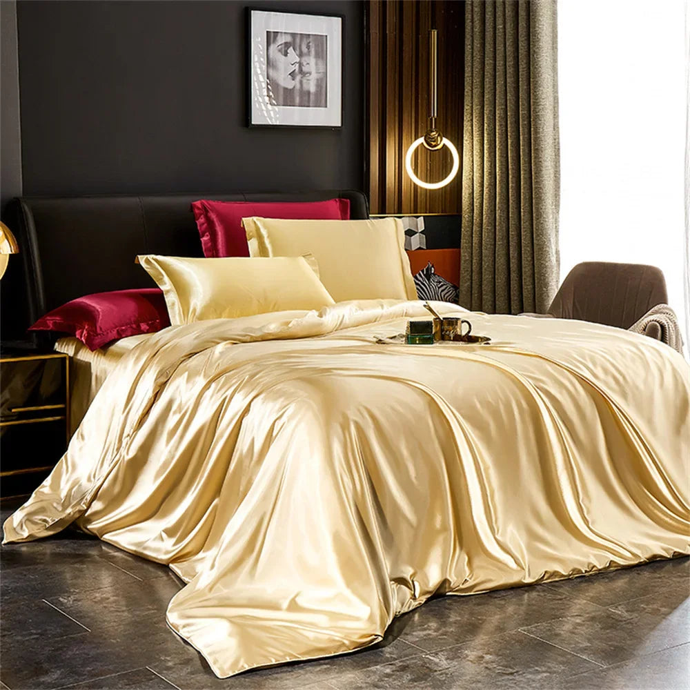 DecorBites™ Silk Bedding Set - Luxury Satin Sheets