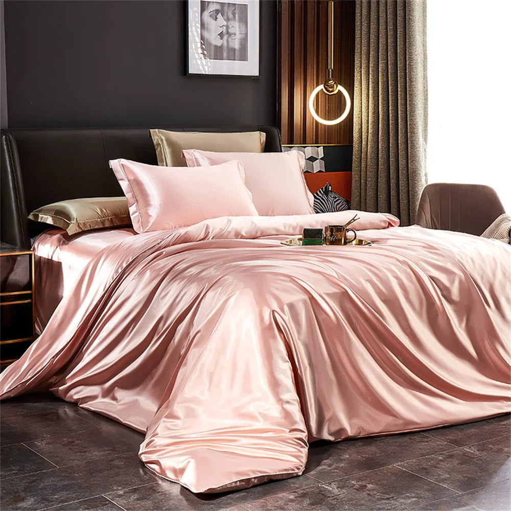 DecorBites™ Silk Bedding Set - Luxury Satin Sheets