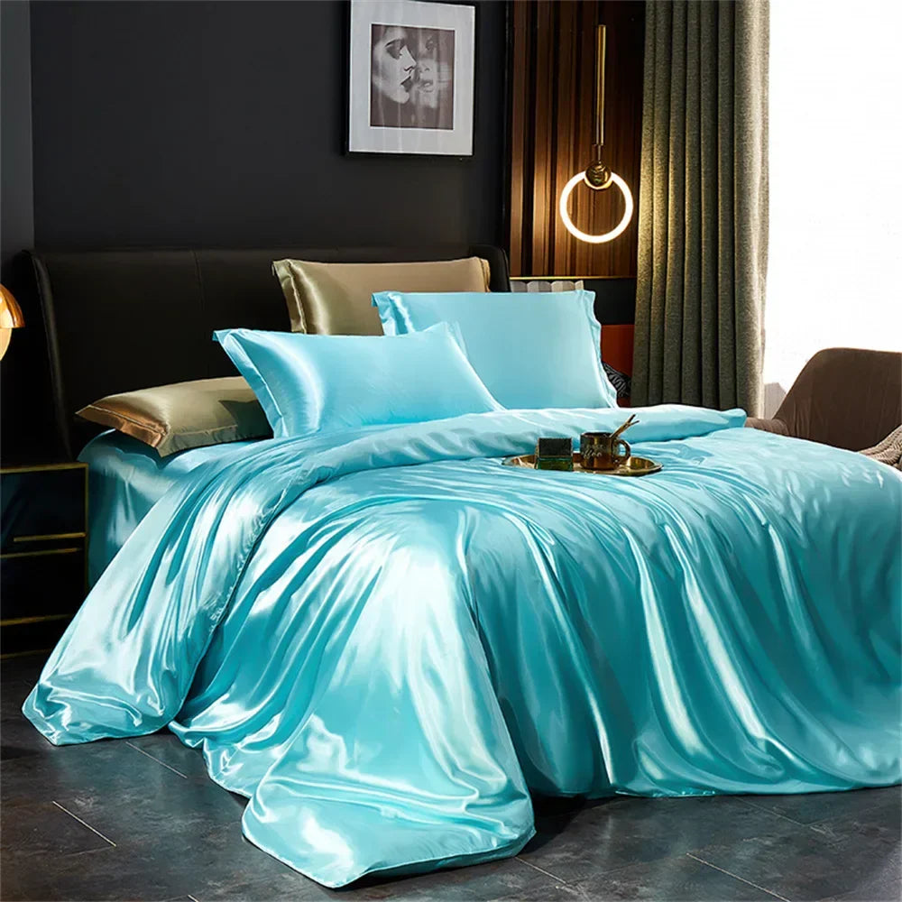 DecorBites™ Silk Bedding Set - Luxury Satin Sheets
