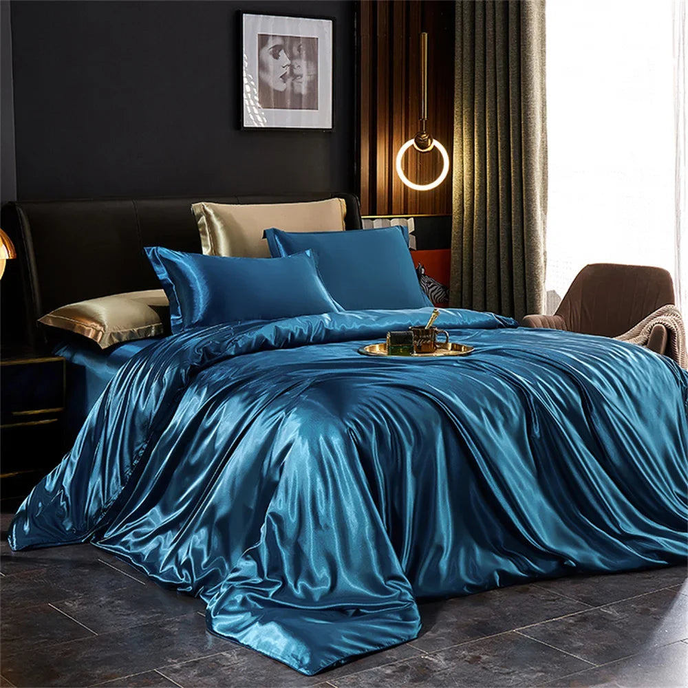 DecorBites™ Silk Bedding Set - Luxury Satin Sheets