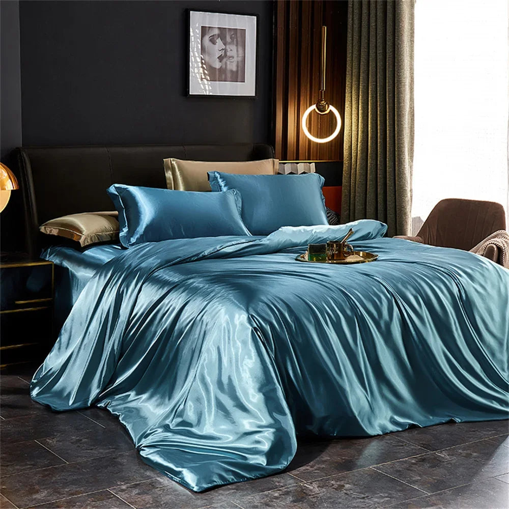 DecorBites™ Silk Bedding Set - Luxury Satin Sheets